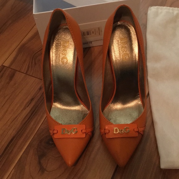 Dolce & Gabbana Shoes - D&G heels orange